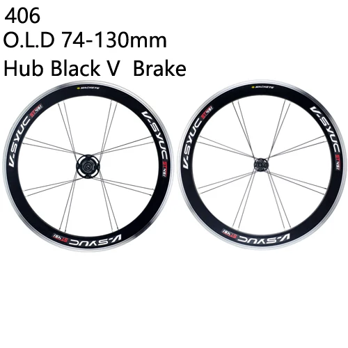 406 74-130mm Black 20 дюймов велосипедные колеса 406/451 алюминиевый сплав велосипедные колеса 100-130 мм BMX складной велосипед 8-11 скоростные велосипедные колеса - Цвет: 406 74-130mm Black