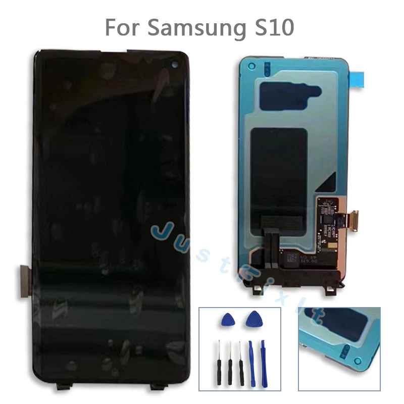 Для Samsung Galaxy S10 Plus SM-G9730 G973F G973U G973N ЖК-дисплей сенсорный экран дигитайзер сборка
