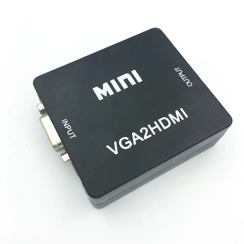 Мини адаптер 1080P VGA HDMI VGA2HDMI конвертер разъем с аудио для ПК ноутбука проектора