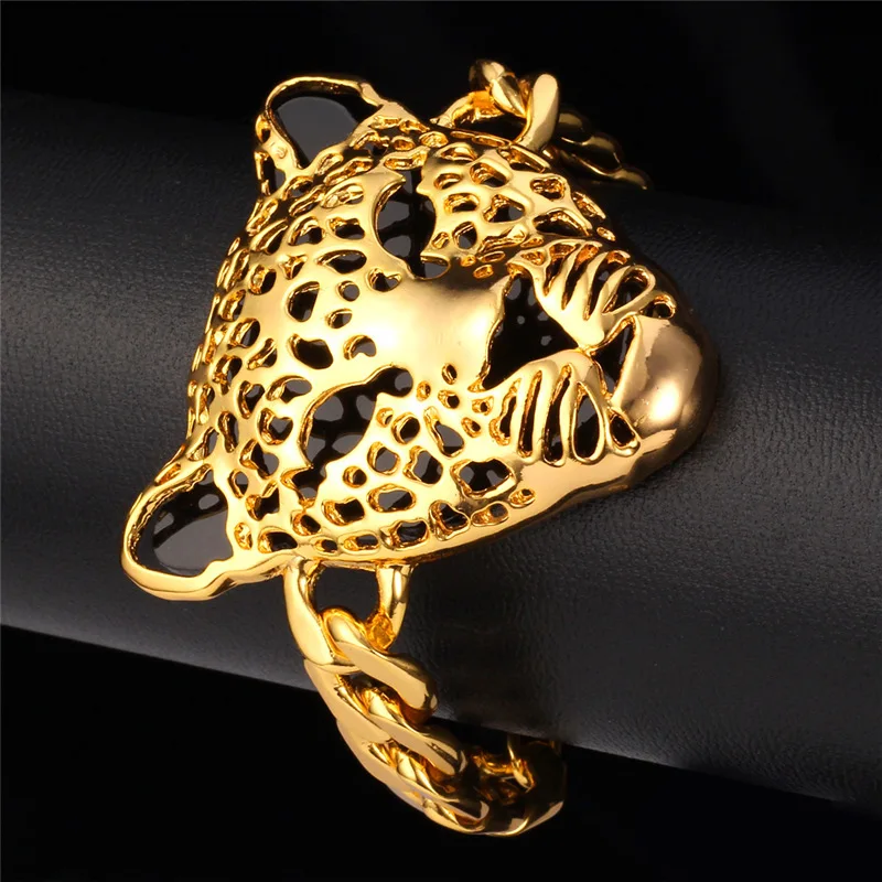 Браслеты Kpop с головой леопарда ювелирные изделия классивечерние праздничные