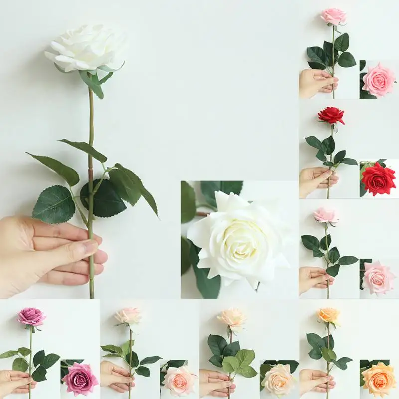 1 шт. DIY бархатный Шелковый цветок французский романтический Искусственный цветок розы для вечерние украшения для дома, свадьбы, праздника