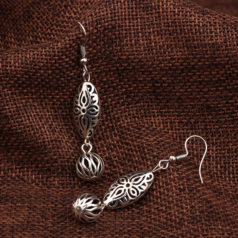 Новые китайские винтажные классические серьги ювелирные изделия этнические