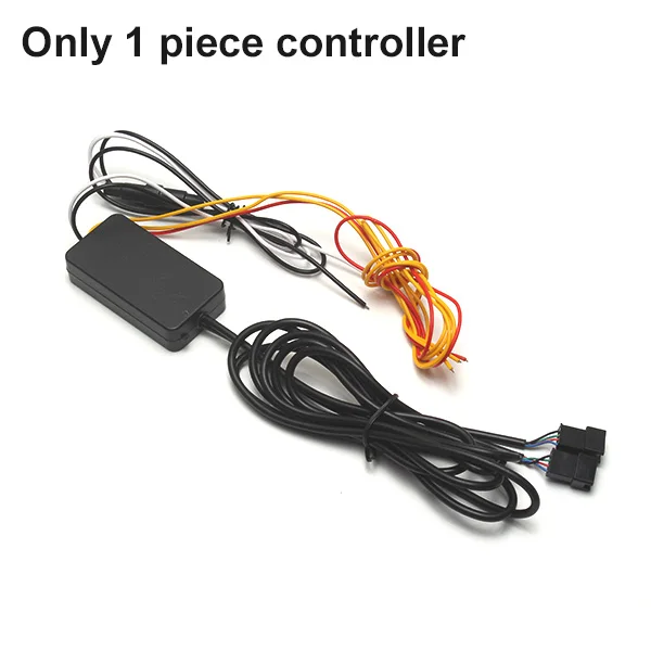 Only Controller 2x Водонепроницаемый Автомобильный светодиодный светильник, светодиодный дневной светильник, лампа для глаз, DRL, динамический сигнал поворота, дневной ходовой светильник - Цвет: Only Controller
