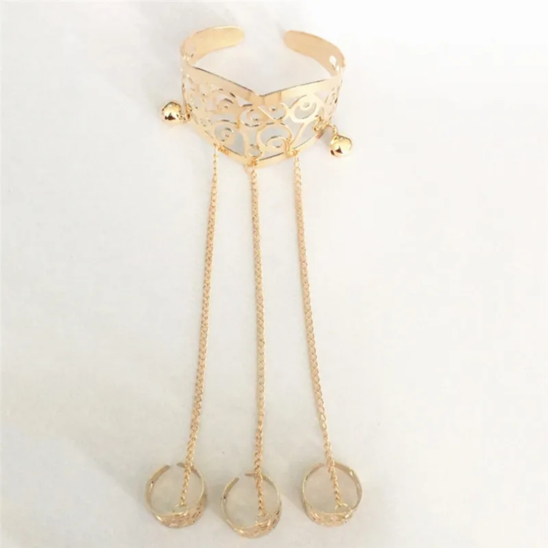 Gold J Imixlot, Золотой/Серебряный сплав, браслет на палец, кольцо для женщин, простой многослойный, кисточка, рабский браслет, ручная цепочка, ювелирные изделия, аксессуары - Окраска металла: Gold J