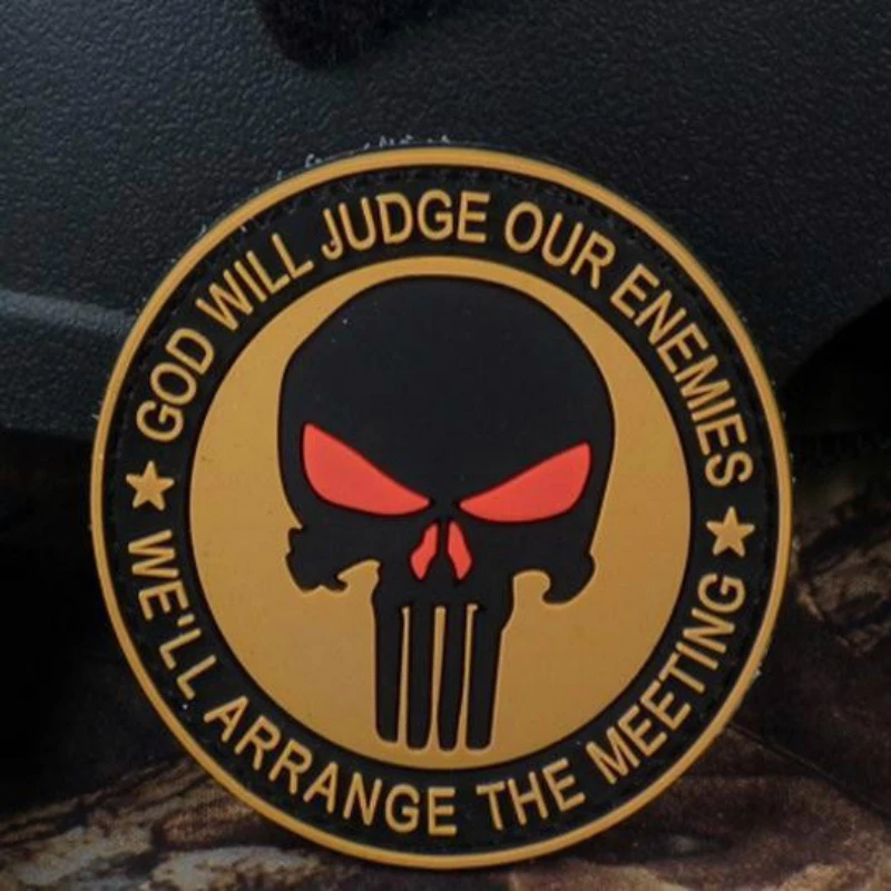 Хаки Каратель 3D ПВХ патч падение резиновая нашивка Военная Тактическая повязка