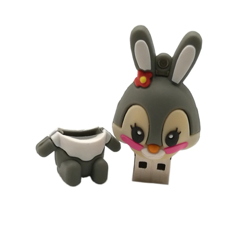 USB флеш накопитель с мультяшным Кроликом 4 ГБ 8 16 32 64 ГБ|USB флэш-накопители| |