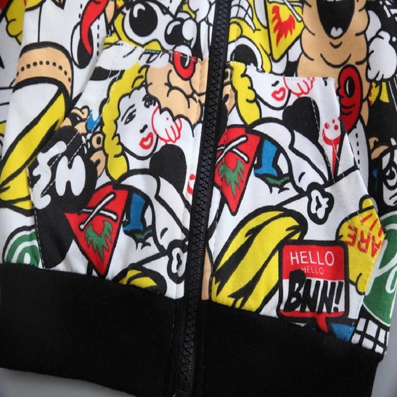 Spring Baby Boy Girls Clothing Sets Fashion Print Cartoon Casual Toddler Suit for Boys Coat + T shirt Pants1 - 4 Y |