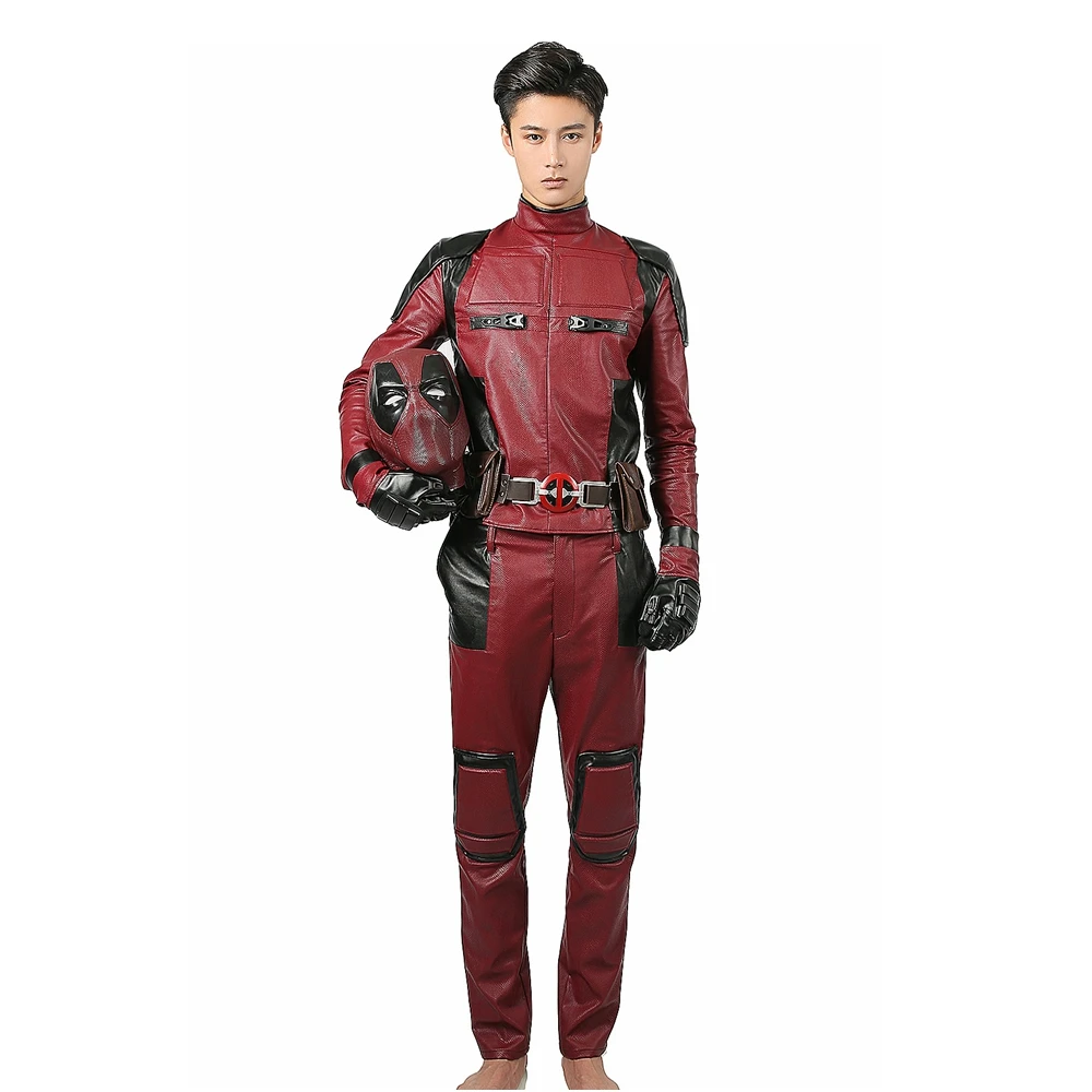 Coslive Deadpool/костюм для косплея из фильма, наряд для взрослых, костюм на Хэллоуин с реквизитами, косплей, костюм Дэдпула для мужчин, взрослый