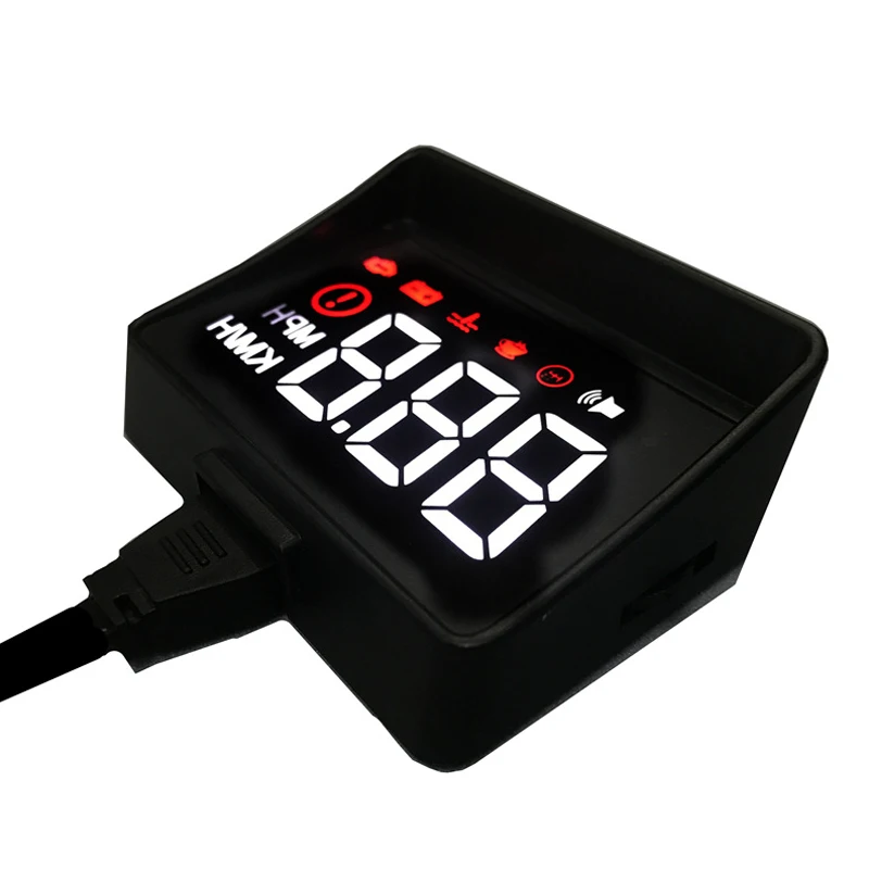 Автомобильный HUD A100S монитор OBD2 компьютер для вождения Hud A100 Улучшенный Дисплей лобовое стекло проектор дисплей сигнализация