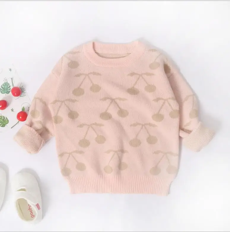 

Kids Sweater Autumn Winter Baby Sweaters Cherry Cotton Girl Sweater Toddler Baby Boys Sweater Christmas Sweater For Kids