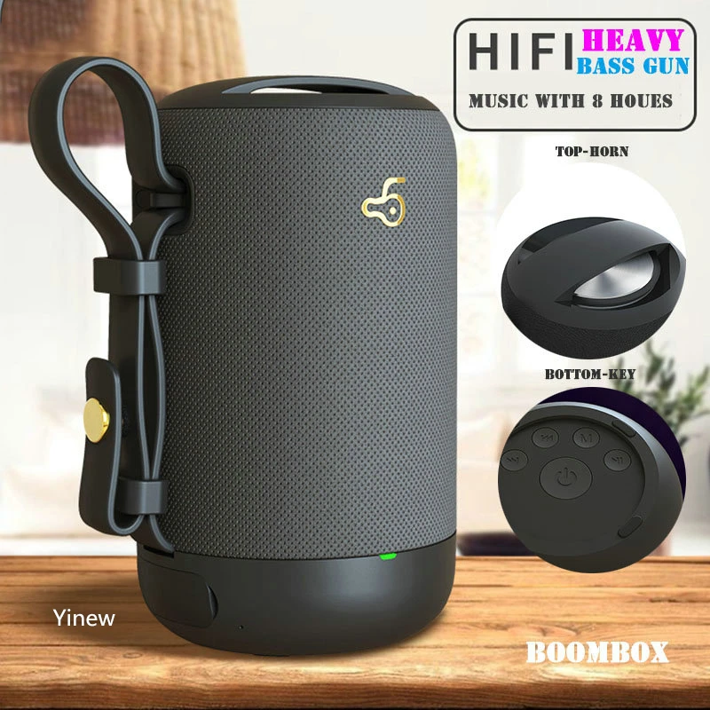 8 часов TWS бас портативный динамик Hifi сабвуфер беспроводной Bluetooth
