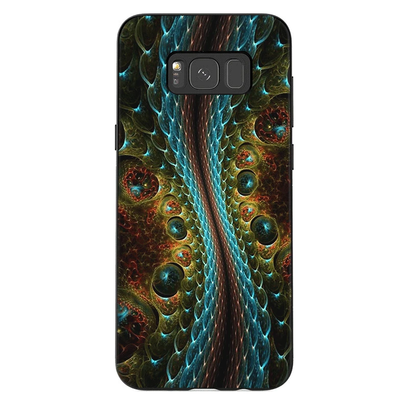 Силиконовый чехол из ТПУ с текстурой змеиной кожи для Samsung S20 Ultra Plus S7 Edge S8 S9 Note 8 9 S10