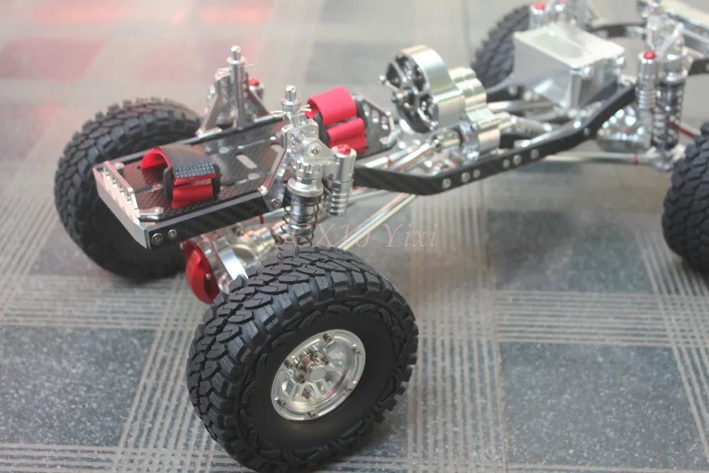 CNC 1/10 Scale Rock Crawler Truck Aluminum Axial SCX10 Chassis Carbon Frame Wheelbase 313mm | Игрушки и хобби