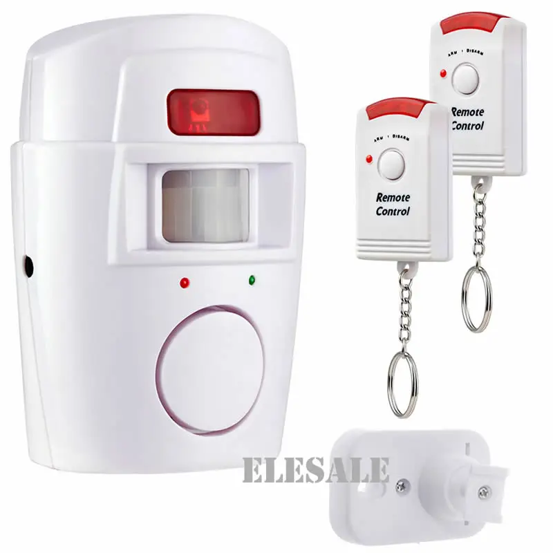 Беспроводной PIR датчик движения с 2 пультами ДУ|alarm security|alarm security systemalarm with remote |