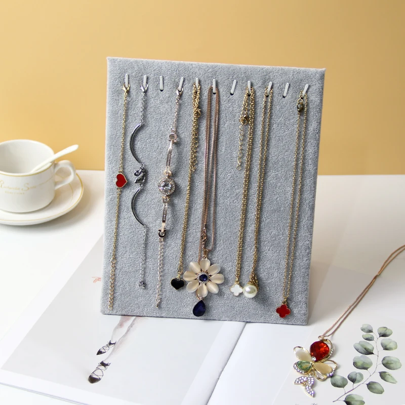 JEWPAC L Форма ожерелья Кулоны стенд с браслетами стойка для выставки ювелирных