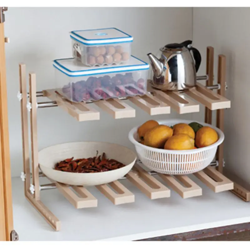 

Double - layer drawer rack kitchen seasoning Storage rack plastic multi - storey racks condiment shelves Multifunctional retrac