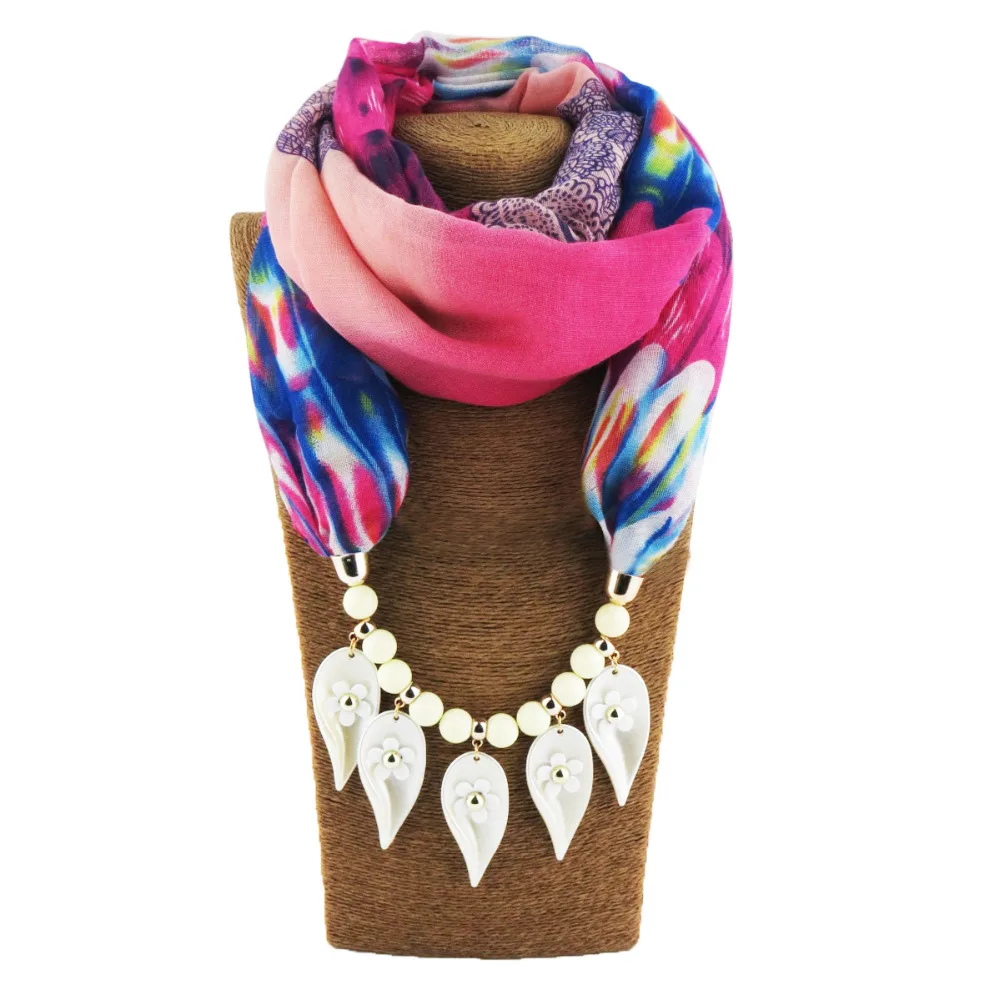 2019 Necklaces Pendants Long Leaves Pendant Scarf Neckerchief Winter Necklace For Women Bijoux Gifts | Украшения и аксессуары