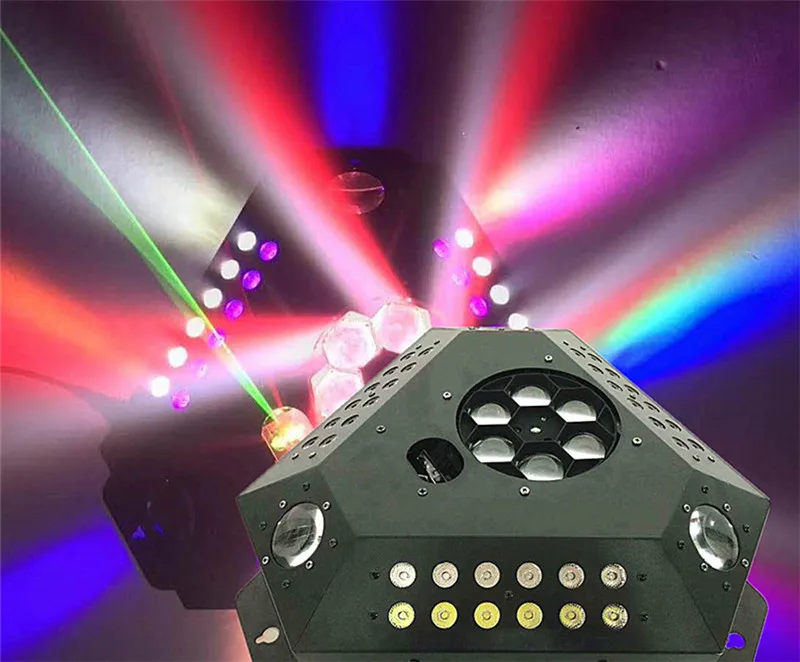 Светодиодный сценический луч Dj Disco DMX512 лазерный свет 6 светодиодов пчелиный глаз