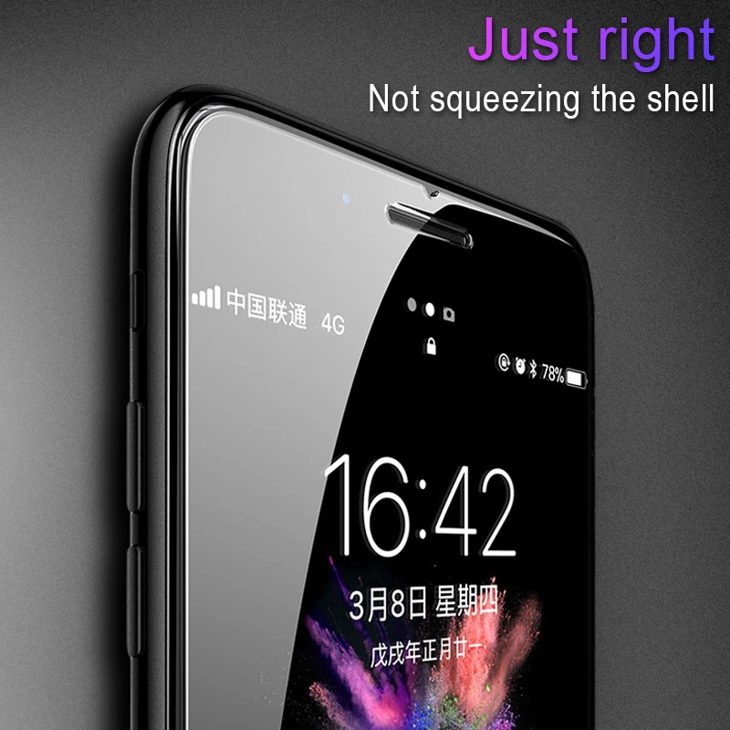 BXE закаленное стекло 2.5D для iphone 8 Plus 9H Нано покрытие Премиум Защита экрана iPhone8