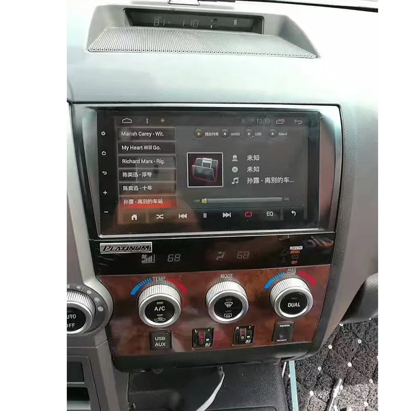 DSP ram 2 ГБ+ 32 ГБ Android 8,1 2 Din автомобильный DVD мультимедийный плеер для Toyota Sequoia 2008- Tundra 2007-2013 радио gps навигация