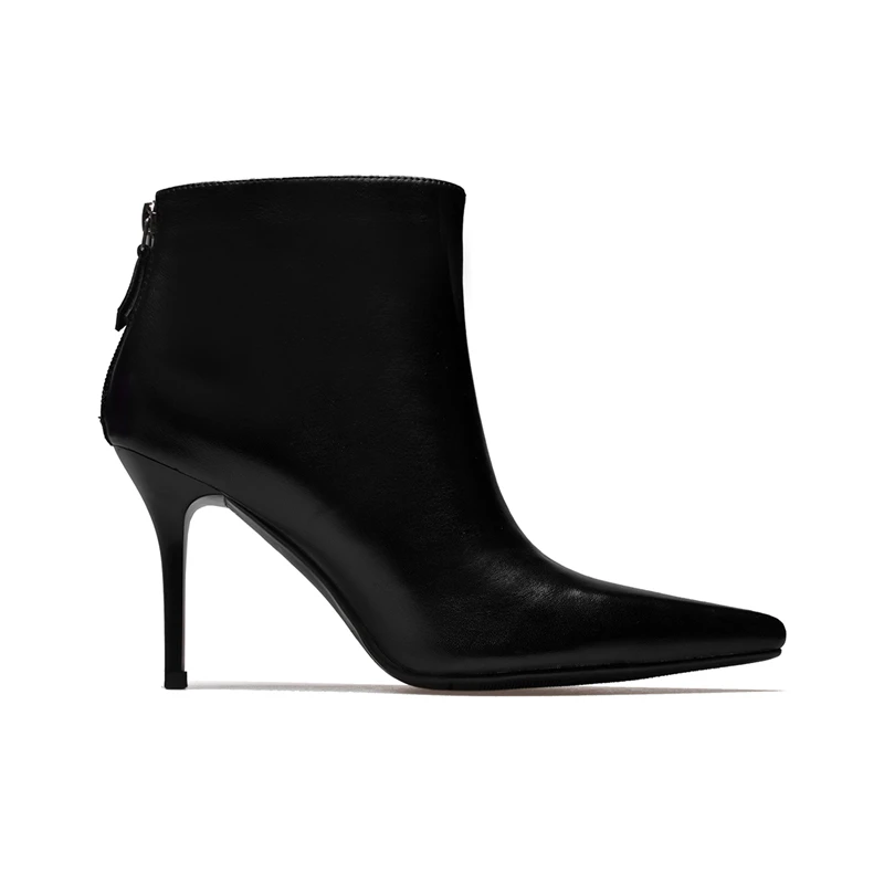 Arden Furtado 2017 новые зимние пикантные Модные ботильоны из натуральной кожи на