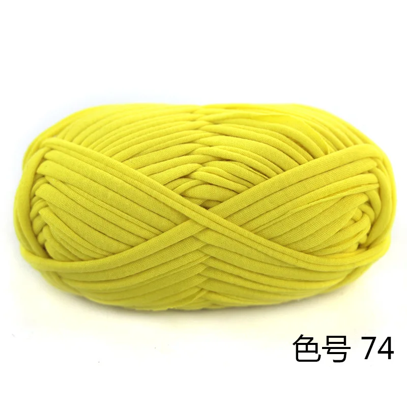 2 шт. DIY Вязание Шерсть креативная пряжа Экологичная 100 г Skein ручной работы Смешанная лента футболка пряжа для вязания крючком - Цвет: 74
