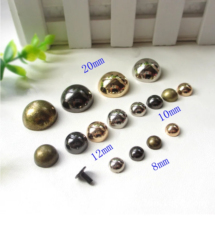 20 комплектов металлические заклепки сплав круглая металлическая шпилька винт