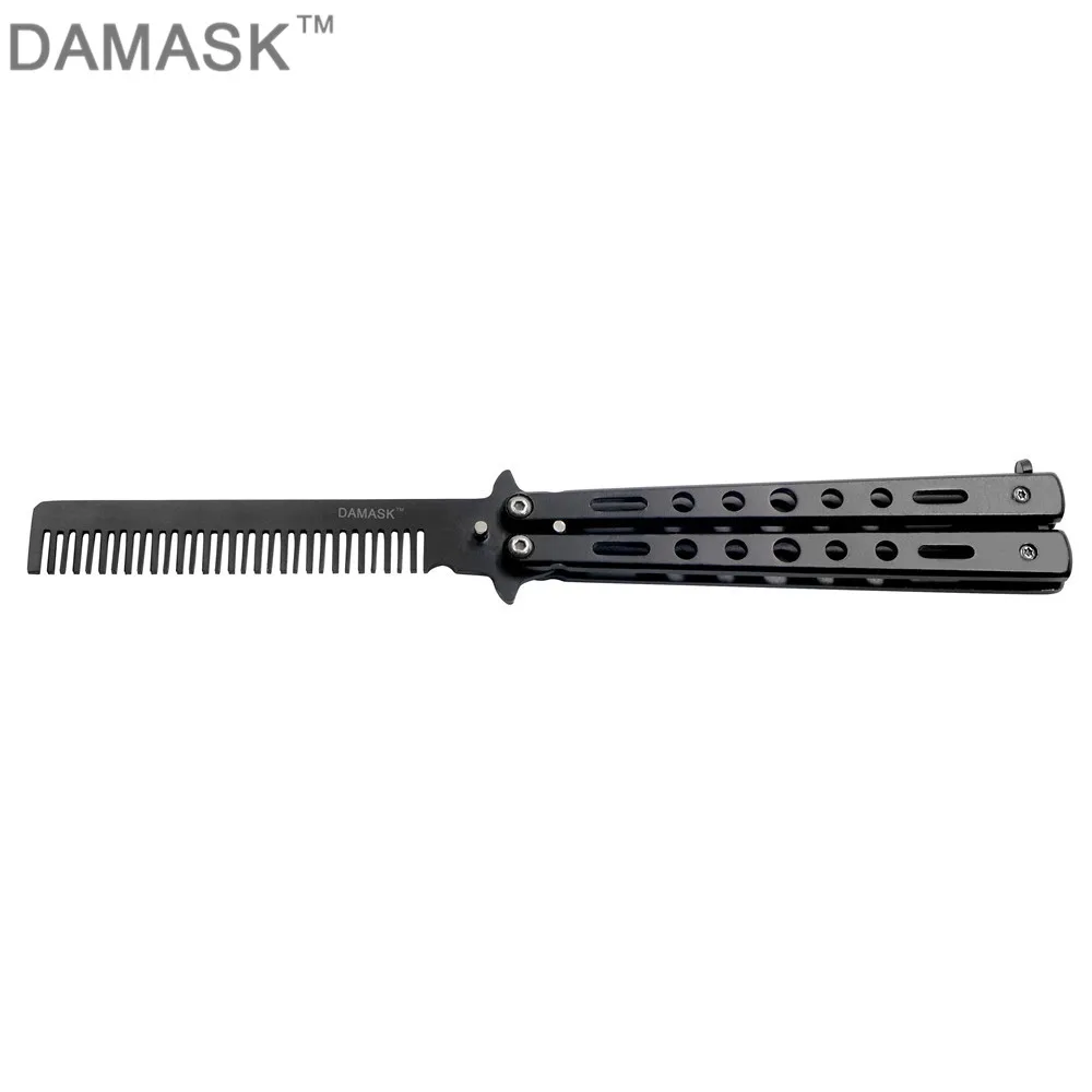 DAMASK профессиональный нож бабочка Кемпинг гребешковое Лезвие Открытый CSGO косплей