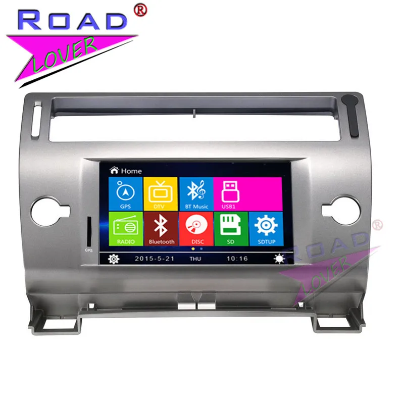 Автомобильный DVD плеер TOPNAVI Wince 2 Din 7 дюймов Автомагнитола для Citroen C4 стерео GPS