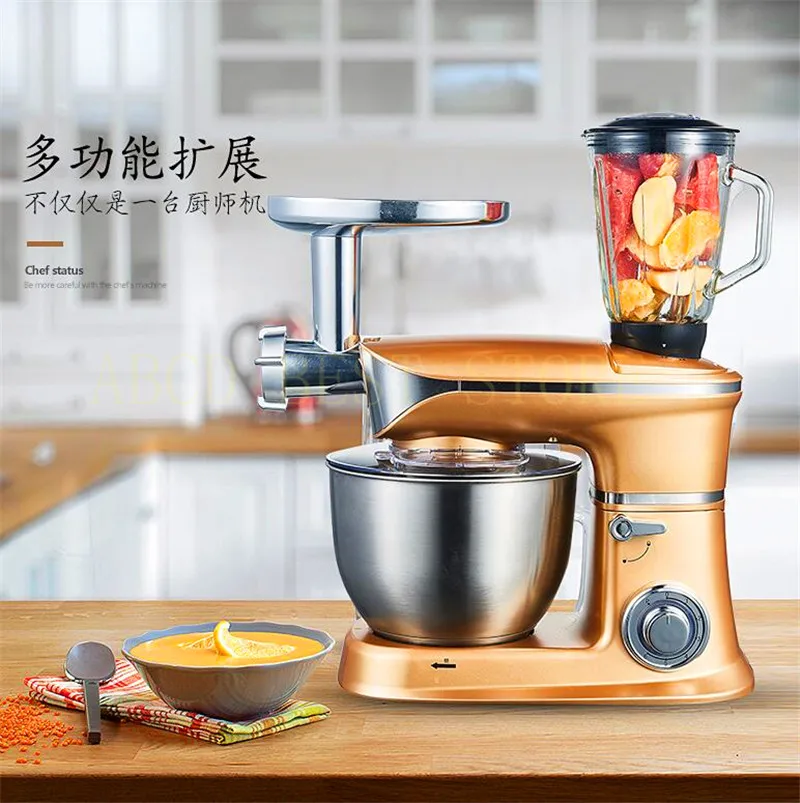 

18 Electric Dough Mixer Professional Eggs Blender 6.5L Kitchen Stand Food Milkshake/Cake Mixer Kneading Machine Dough Maker