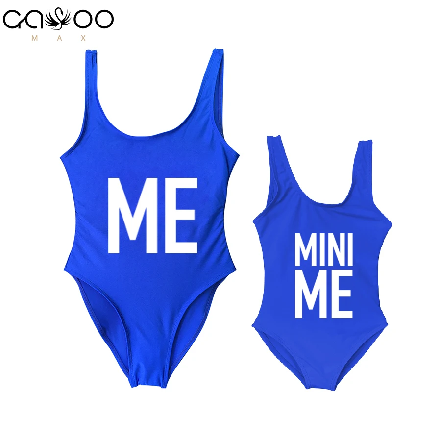Новые Купальники для мамы и дочки семейная Одинаковая одежда наряды бикини Я