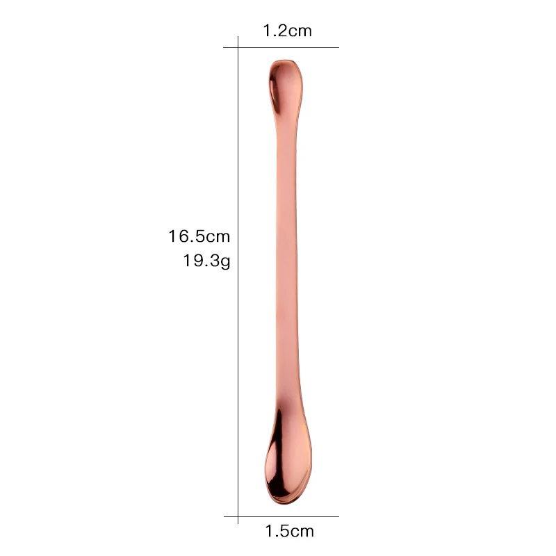 Rose gold-2PCS 2 шт ложка для перемешивания из нержавеющей стали медицинские ложки порошка ложка пищевая оценка аксессуары для кофе столовая посуда медицина ковш - Цвет: Rose gold-2PCS