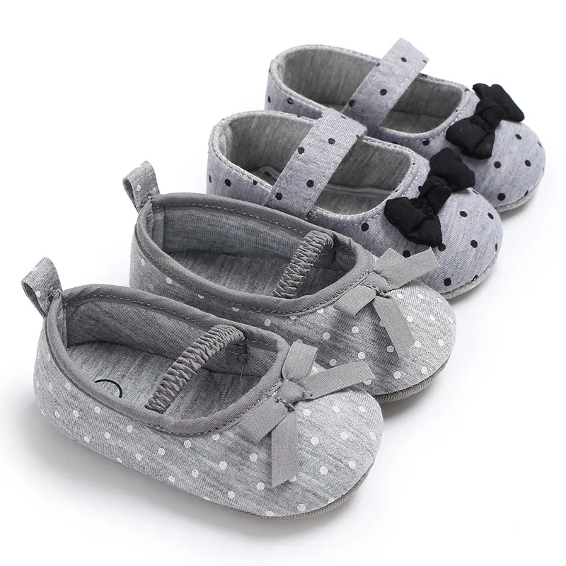 0-18 Months Cute Dot Toddler Newborn infant Girl princess Bowknot Strappy Baby Shoes Kid Crib First Walkers Moccasins |
