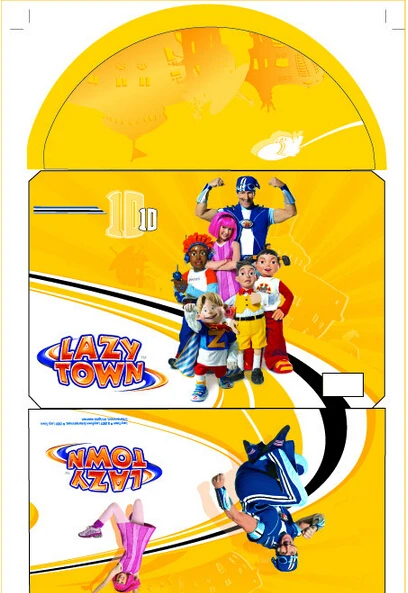120 шт. 42x28 см LazyTown 2D игры в футбол головоломки ленивый город Рождественские