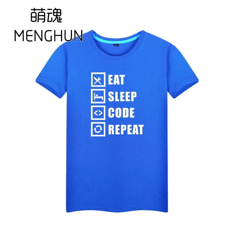 It programmer/Футболки с героями мультфильмов аниме фанаты игр летние хлопковые