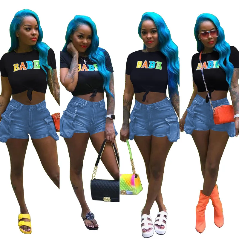 Летняя новая модная простая футболка с короткими рукавами и круглым вырезом