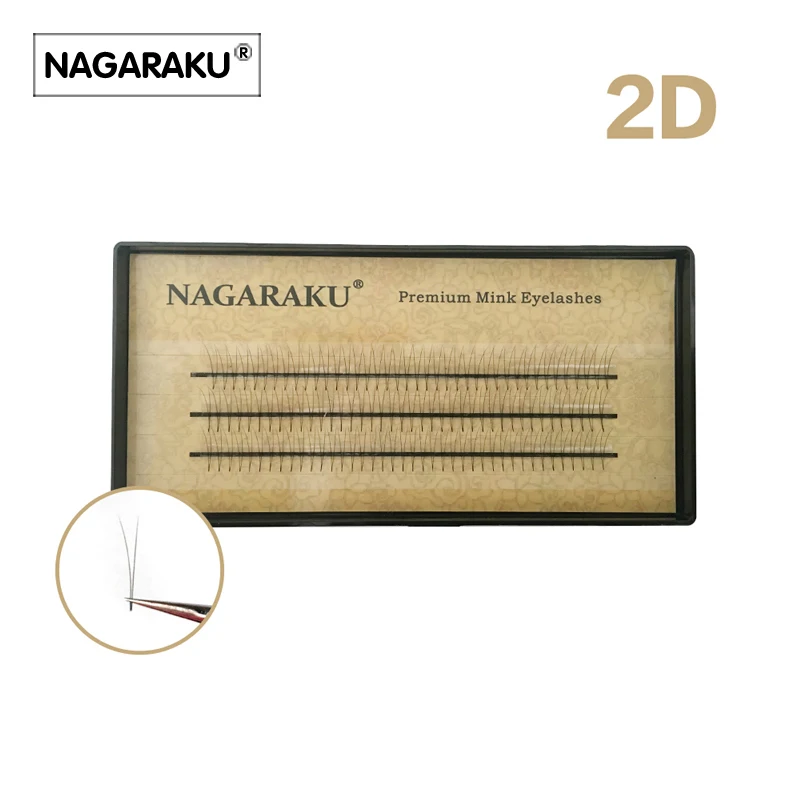 Накладные магнитные ресницы NAGARAKU 5 лотков 2D-6D для макияжа Cillios Premade Fan высокое