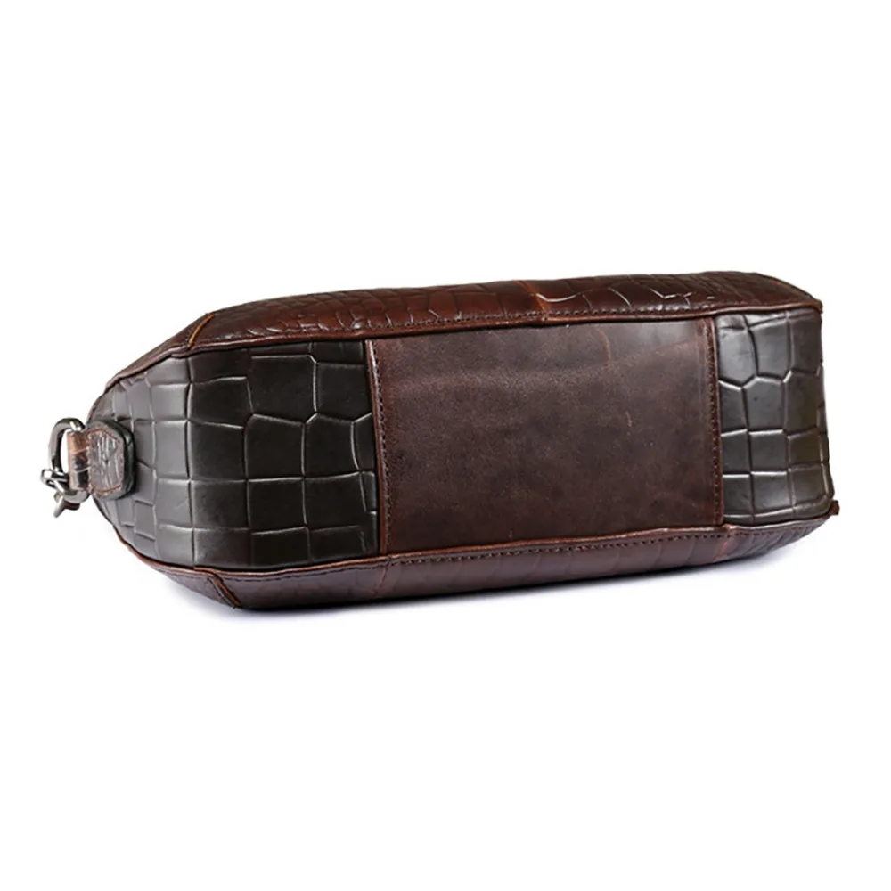 Женская сумка тоут из натуральной воловьей кожи винтажная мессенджер с рисунком