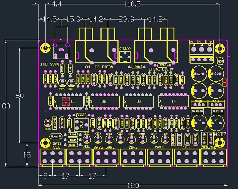 

HG005 2.1 tone board Preamp audio processing Audio equalization FM board is better than NE5532
