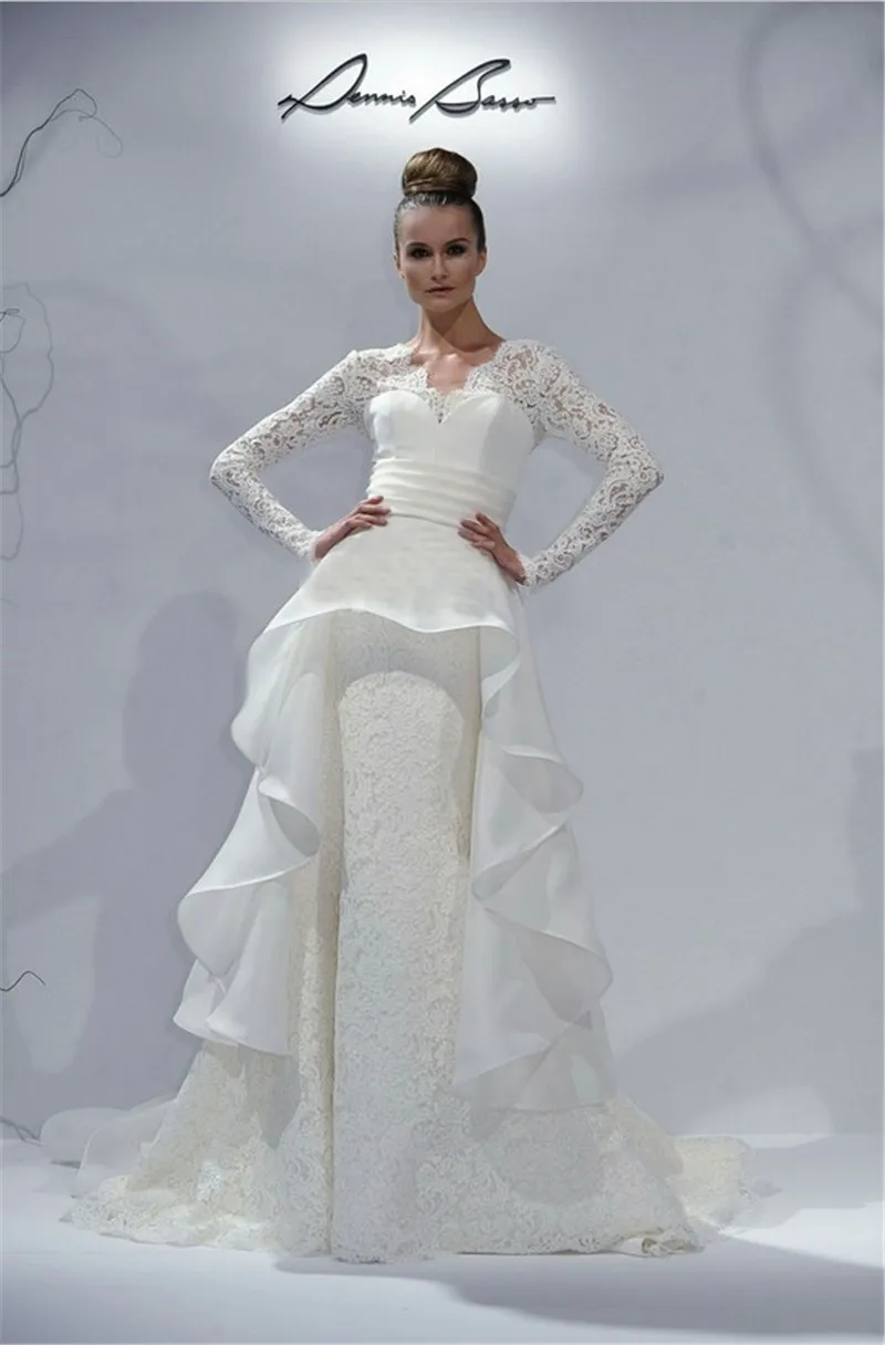 2017 Новое Прибытие Кружева Цветы С Длинным Рукавом Высокого Качества Люкс