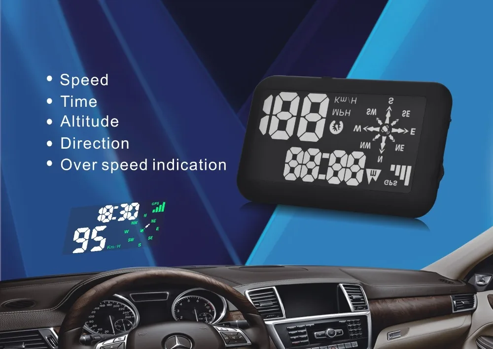 Echomen HUD head-up display car with a remote control Automotive GPS versionHUD EM03A | Автомобили и мотоциклы