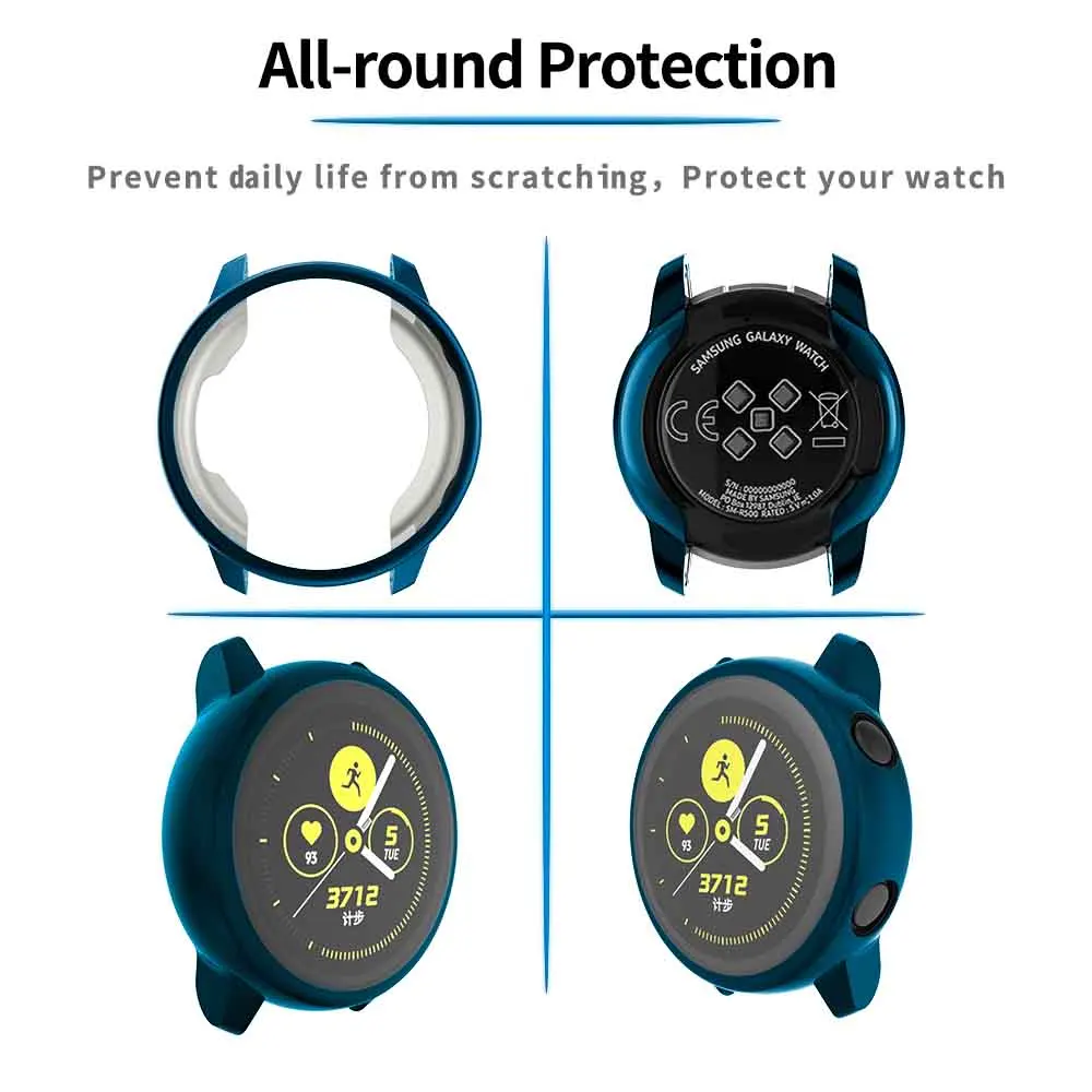 Защитный чехол для Samsung Galaxy Watch Active 40 мм защитный экрана с полным покрытием тонкая