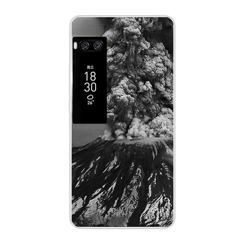 Для Meizu Pro 7 мягкий силиконовый тонкий ТПУ задняя крышка Защитный Ультра тонкий Fundas 5,2 дюймов для Meizu Pro 7 PRO7 деревянные телефонные чехлы - Цвет: 02