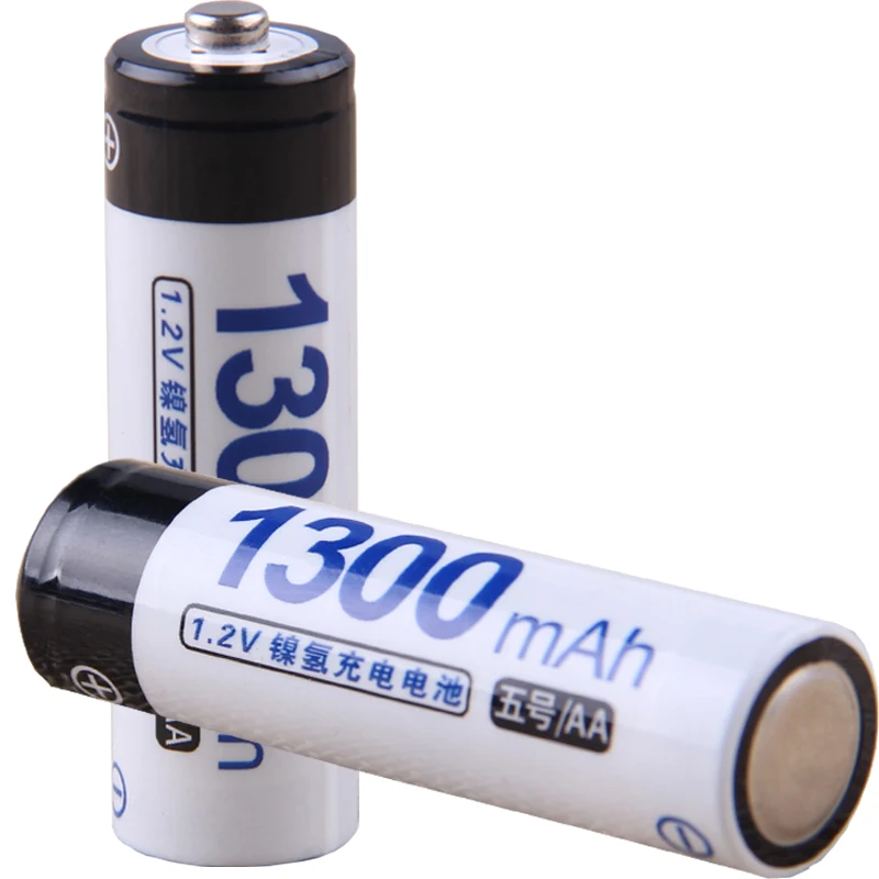 Самая низкая цена 4 шт АА батареи 1 2 v перезаряжаемые 1300 mAh nimh батарея для