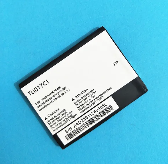 Аккумулятор AZK TLI017C1 1780 мАч для Alcatel One Touch PIXI 3 4 5 дюйма 5019D 5017D 5017A 5017X 5017 5027B TLi017C1|battery