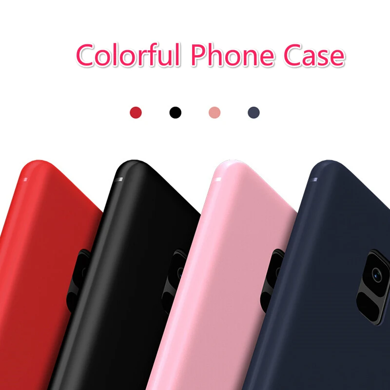 Matte Soft TPU Case For Samsung Galaxy S8 S7 Note 9 Edge S9 Plus Frosted Ultra Silicon Phone Cover | Мобильные телефоны и