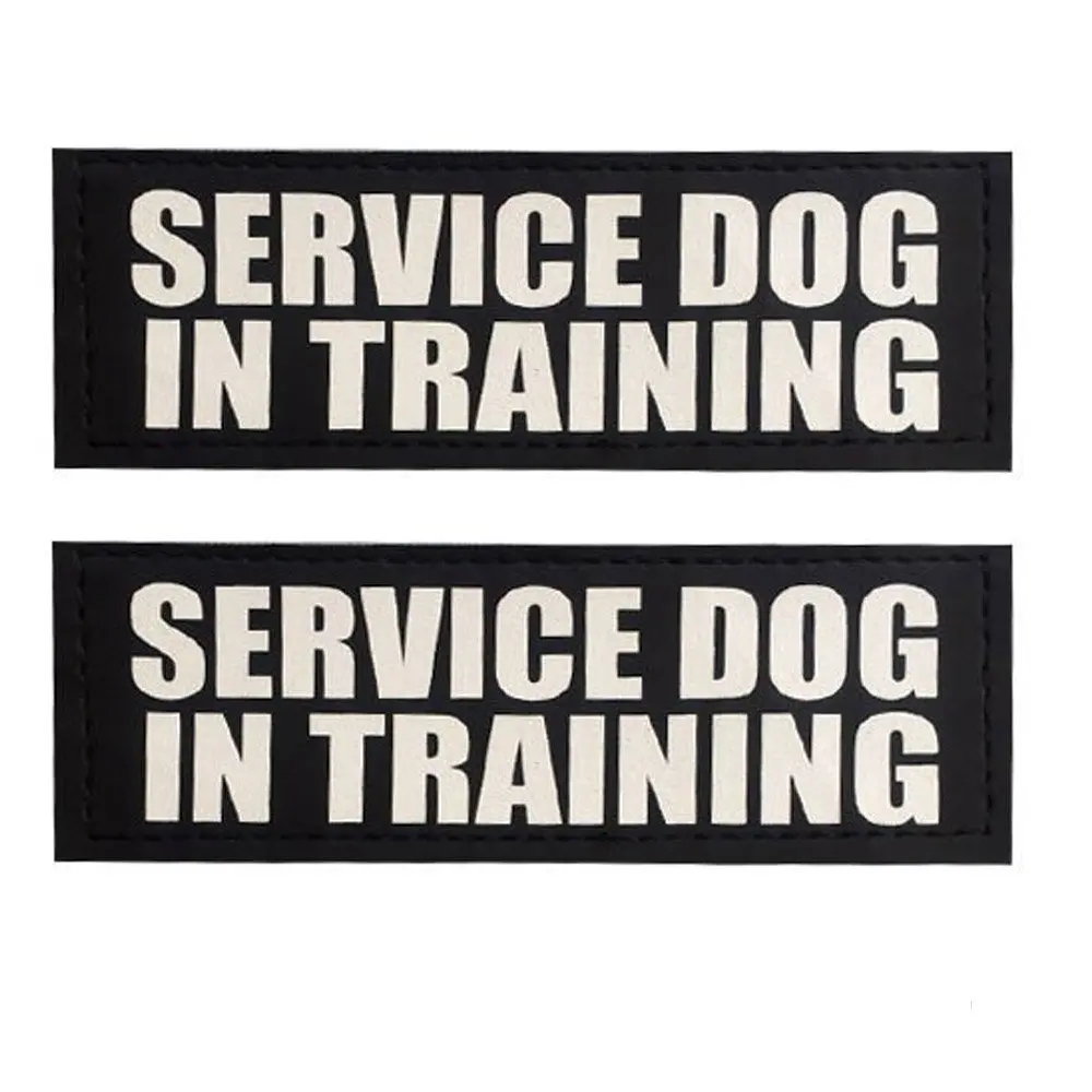 Reflective Dog Patches with Hook Backing -SERVICE DOG SERVICE IN TRAINING EMOTIONAL SUPPORT DO NOT PET | Дом и сад