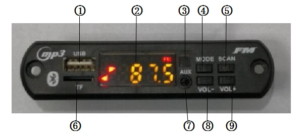 KEBIDU DC 5 в 12 В Автомобильный Bluetooth MP3 WMA FM AUX декодер плата аудио модуль FM TF радио автомобильный MP3 динамик аксессуары