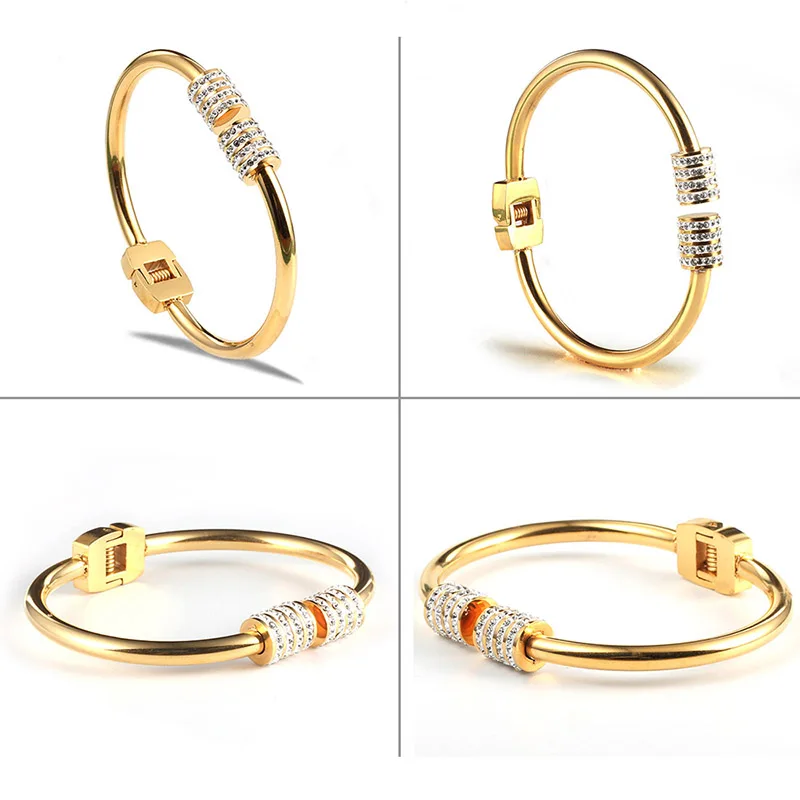 URSJEWELRY Браслет-манжета из нержавеющей стали браслеты для женщин сделаны из нержавеющей стали 316L гипоаллергенный весенний браслет