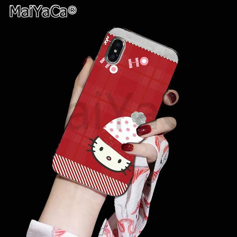 9 Чехол для телефона MaiYaCa с принтом счастливого Нового года и рождества для iphone 11 pro 8 7 66S Plus X 10 5S SE XR XS MAX - Цвет: 9